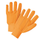 Cotton Corded Double Palm Glove, 18 oz-Orange