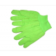 HI Viz Green 24-Oz. Double Palm Cotton/Poly Oil Field Gloves