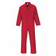 Portwest C813 Coveralls, 7 oz Portwest Liverpool Zipper Red Coveralls