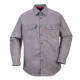 Portwest FR89 Grey Flame Resistant Button Down Shirt