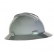 MSA Hard Hat Ratchet suspension, Full Brim Navy Gray MSA 475367, ratchet suspension hard hat, gray hard hat