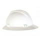 MSA Hard Hat Full Brim White Hard Hat MSA 475369, full brim white hard hats, msa ratchet suspension hard hats