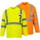 Hi-Visibility Class 2 Long Sleeve Pocket T-Shirt Portwest S191 