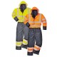 Waterproof HI viz Quilt Lined Coveralls