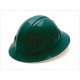 Pyramex Full Brim Green Hard Hat with Ratchet Suspension 26135